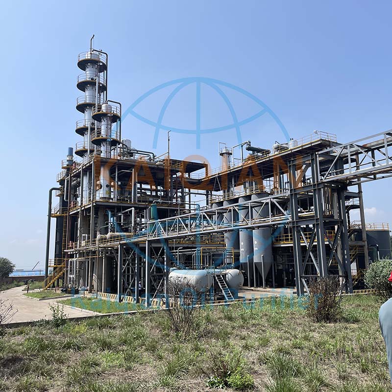 50-100噸廢機油提煉再生基礎(chǔ)油/柴油設(shè)備解決方案｜凱潛工業(yè)專業(yè)定制